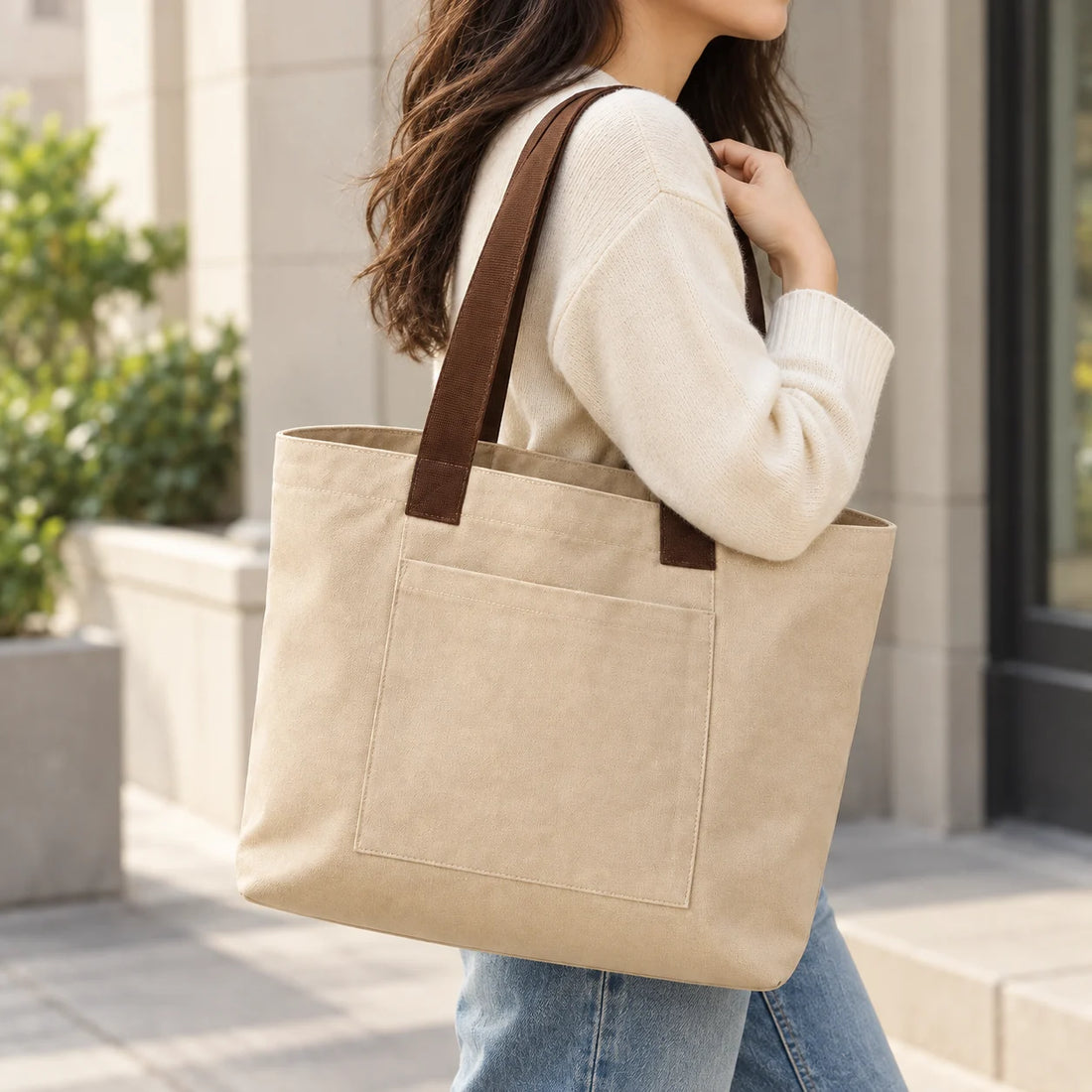 Everyday Canvas Tote — lifestyle view