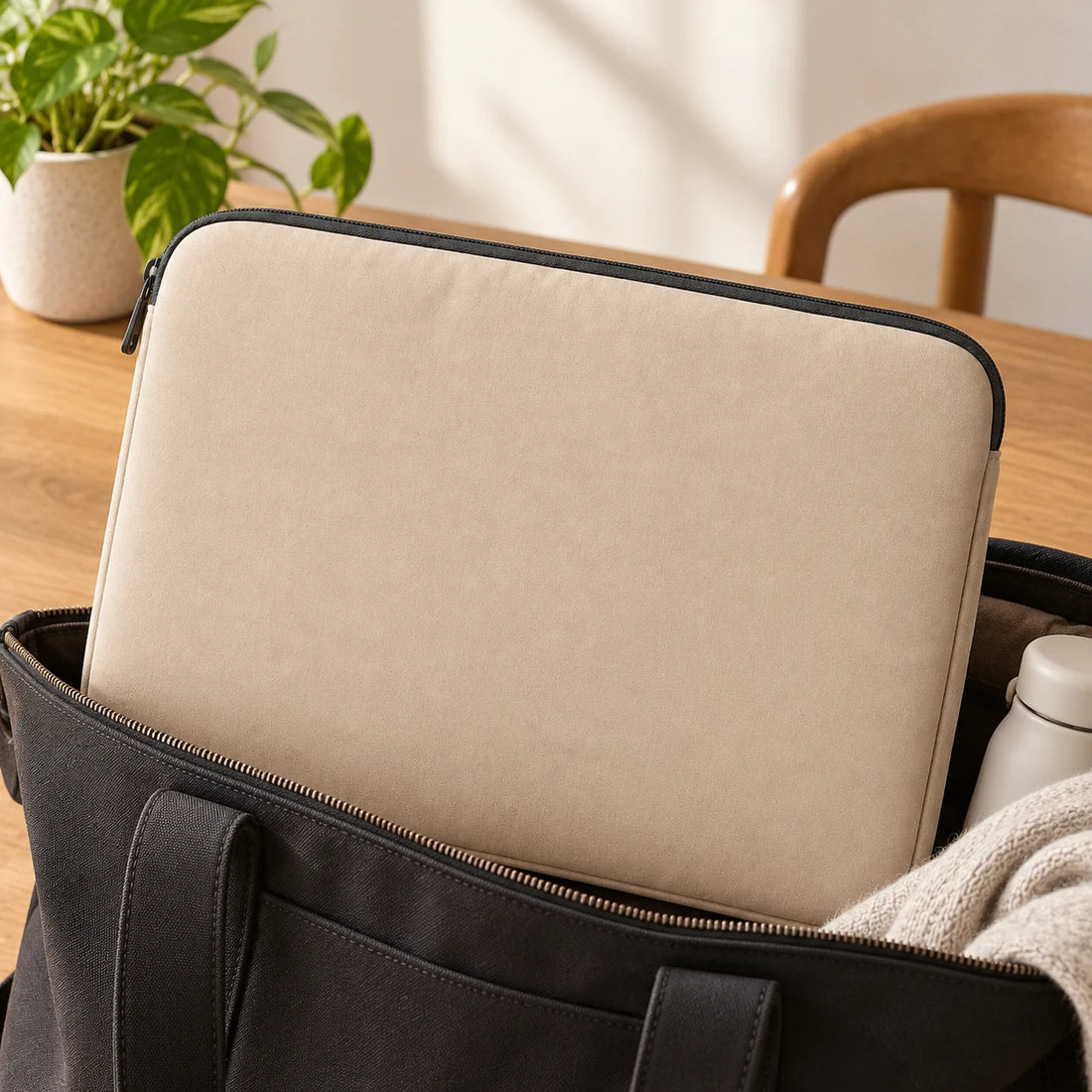 Minimal Laptop Sleeve — lifestyle view