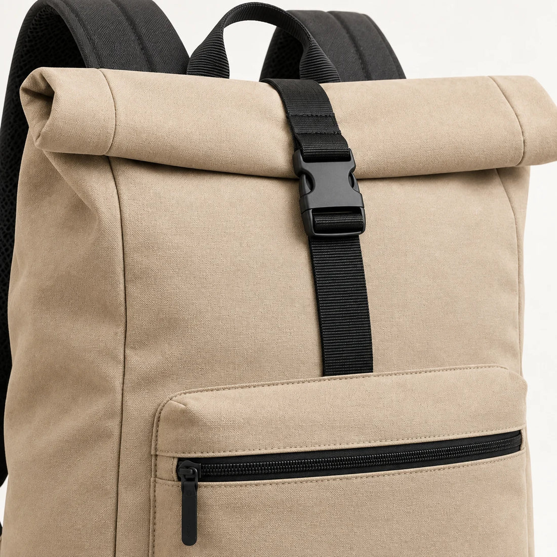 Roll-Top Commuter Backpack — detail view
